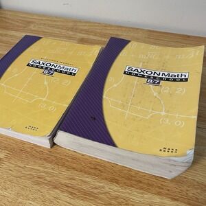 Saxon Math Homeschool 8/7  & Textbook & Tests And Solutions Manuel Acceptable
